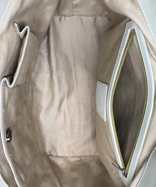 DRAGON（ドラゴン）DRAGON (ドラゴン) ワイドメッシュトートバッグ ベージュの古着・服飾アイテム