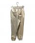 MANOF (マノフ) SIDE LINE SPORTS SATIN PANTS ベージュ サイズ:S 未使用品：5000円