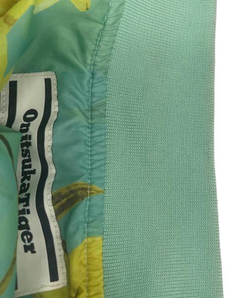 Onitsuka Tiger（オニツカタイガー）Onitsuka Tiger (オニツカタイガー) PRINTED BOMBER JACKET グリーン サイズ:Mの古着・服飾アイテム