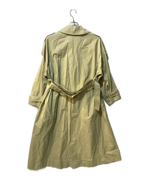 ebure（エブール）ebure (エブール) クリアコットンツイル ステンカラーコート グリーン サイズ:36の古着・服飾アイテム