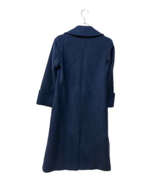 MAX&Co.（マックスアンドコー）MAX&Co. (マックスアンドコー) ビッグカラーチェスターコート ブルー サイズ:Sの古着・服飾アイテム