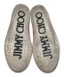 中古・古着 JIMMY CHOO (ジミーチュウ) クロコ型押しレザースニーカー ブラック サイズ:40：6000円