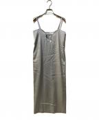 CLANEクラネ）の古着「CROSET WAIST CAMISOLE ONEPIECE」｜グレー