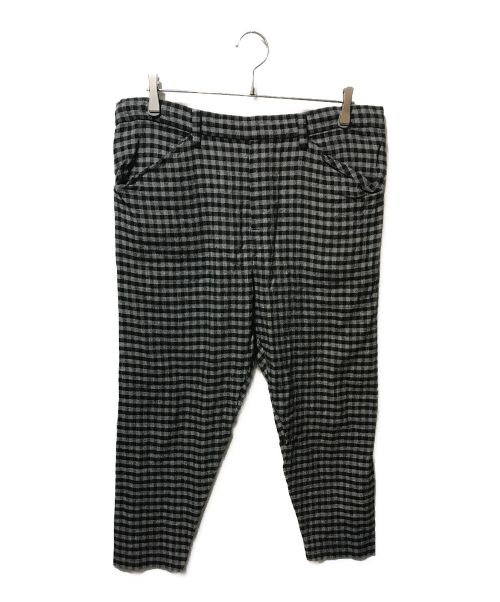 SUNSEA（サンシー）SUNSEA (サンシー) GINGHAM CHECK PANTS ブラック サイズ:Sの古着・服飾アイテム