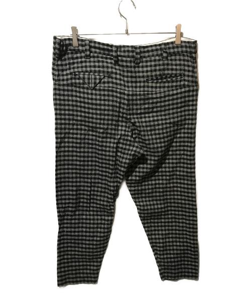 SUNSEA（サンシー）SUNSEA (サンシー) GINGHAM CHECK PANTS ブラック サイズ:Sの古着・服飾アイテム
