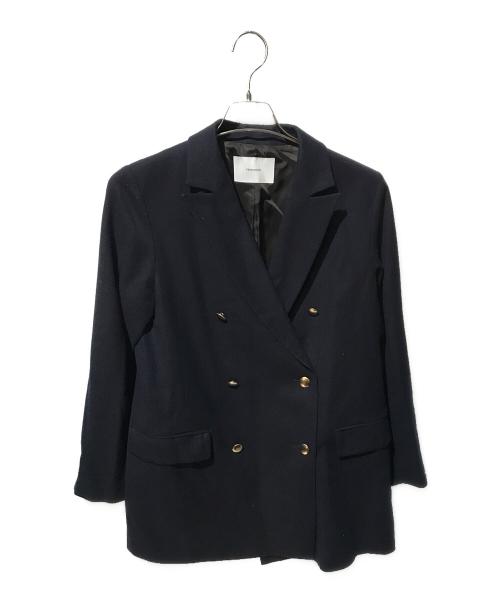 FRAMeWORK（フレームワーク）FRAMeWORK (フレームワーク) 金釦ダブルテーラードジャケット ネイビー サイズ:38の古着・服飾アイテム