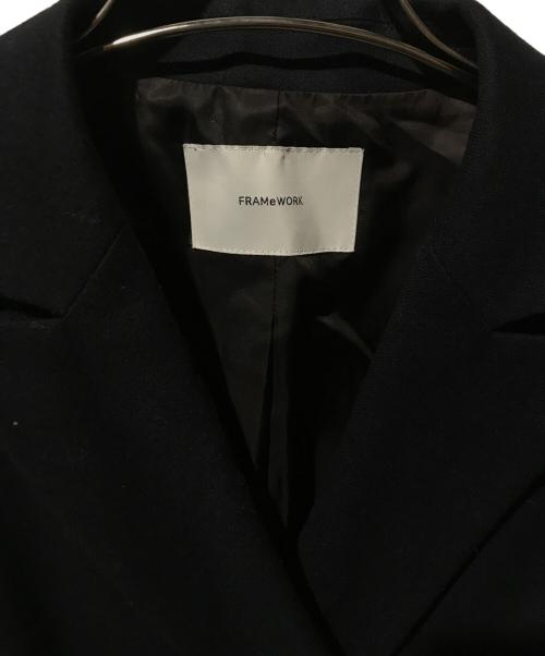 FRAMeWORK（フレームワーク）FRAMeWORK (フレームワーク) 金釦ダブルテーラードジャケット ネイビー サイズ:38の古着・服飾アイテム
