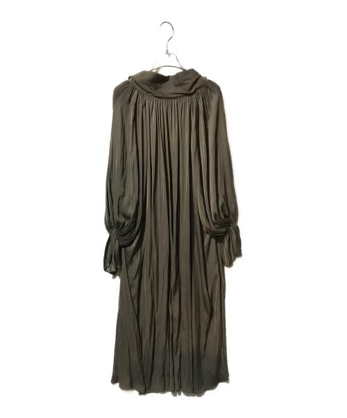 journal standard L'essage（ジャーナルスタンダード レサージュ）journal standard L'essage (ジャーナルスタンダード レサージュ) サテンボウタイワンピース ブラウン サイズ:Free 未使用品の古着・服飾アイテム