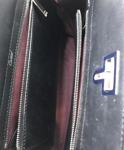 Cartier（カルティエ）Cartier (カルティエ) ジャンヌ トゥーサン 2WAYバッグ ブラックの古着・服飾アイテム