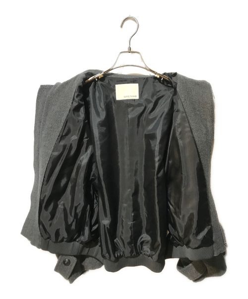 uncrave（アンクレイヴ）uncrave (アンクレイヴ) ラムウール メルトン ブルゾン グレー サイズ:2の古着・服飾アイテム