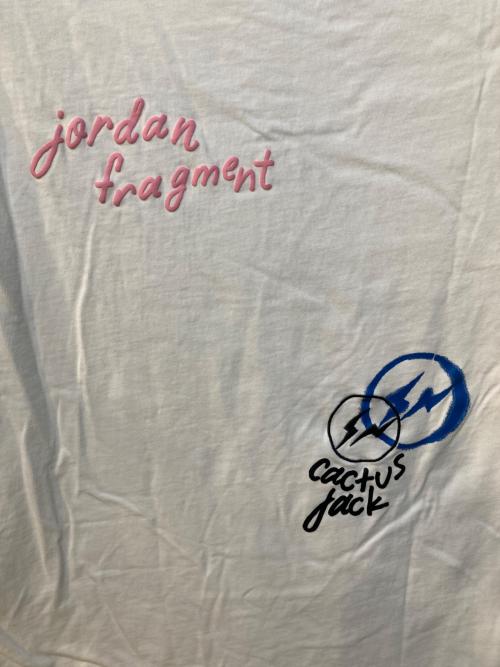 JORDAN（ジョーダン）JORDAN (ジョーダン) JORDAN FRAGMENT DESIGN TRAVIS SCOTT ホワイト サイズ:Mの古着・服飾アイテム
