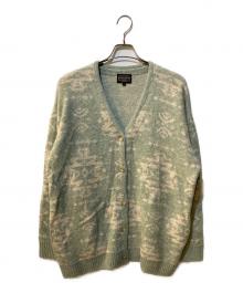 PENDLETON（ペンドルトン）の古着「別注総柄ニットカーディガン」｜グリーン