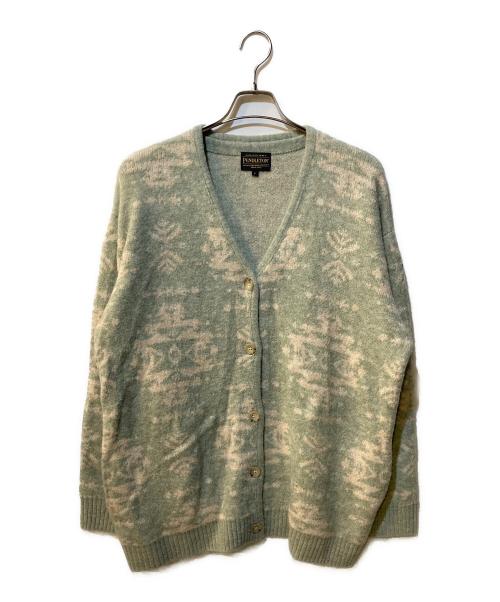 PENDLETON（ペンドルトン）PENDLETON (ペンドルトン) 別注総柄ニットカーディガン グリーン サイズ:Freeの古着・服飾アイテム