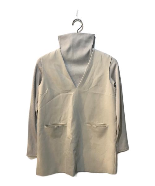 Ameri（アメリ）Ameri (アメリ) LAYERED VEST SET TOP ベージュ サイズ:Freeの古着・服飾アイテム