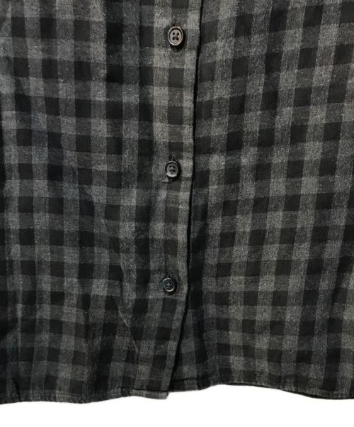 休日と詩（キュウジツトウタ）休日と詩 (キュウジツトウタ) バンドカラーシャツ ブラック サイズ:Fの古着・服飾アイテム