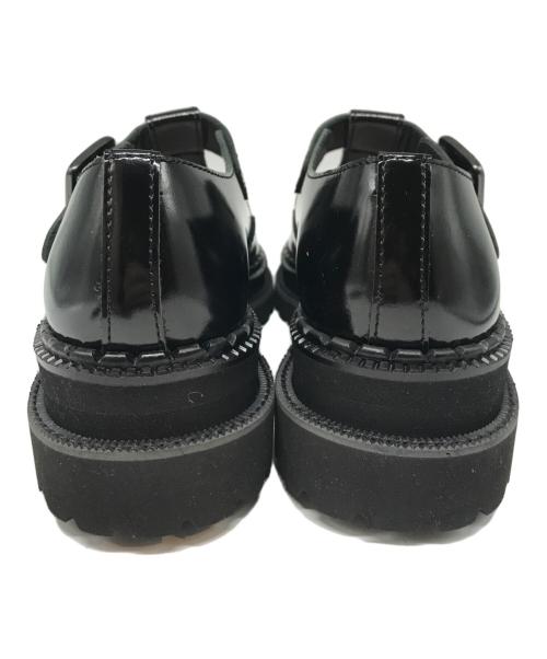 Y's（ワイズ）Y's (ワイズ) ストラップレザーシューズ ブラック サイズ:03の古着・服飾アイテム