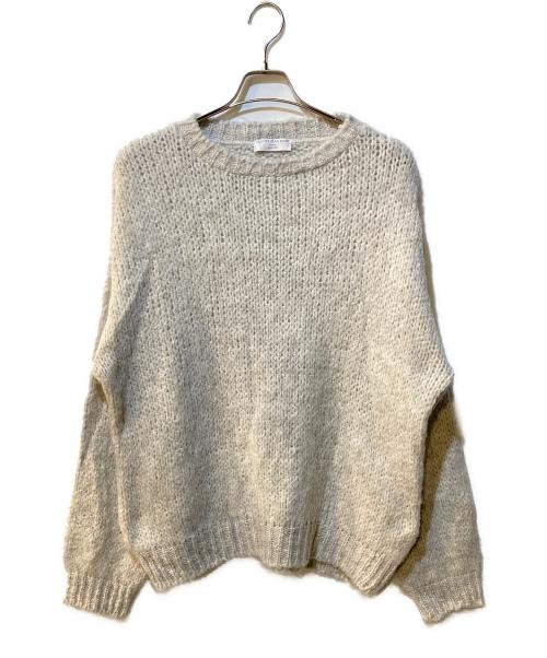 TRICOTS JEAN MARC（トリコットジーンマルク）TRICOTS JEAN MARC (トリコットジーンマルク) クルーネックニット HUGO ベージュ サイズ:Freeの古着・服飾アイテム