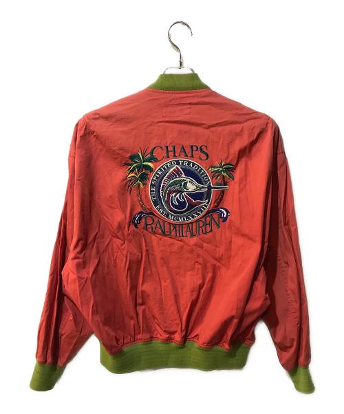 CHAPS RALPH LAUREN（チャップス ラルフローレン）CHAPS RALPH LAUREN (チャップス ラルフローレン) 刺繍ジャケット レッド サイズ:Lの古着・服飾アイテム