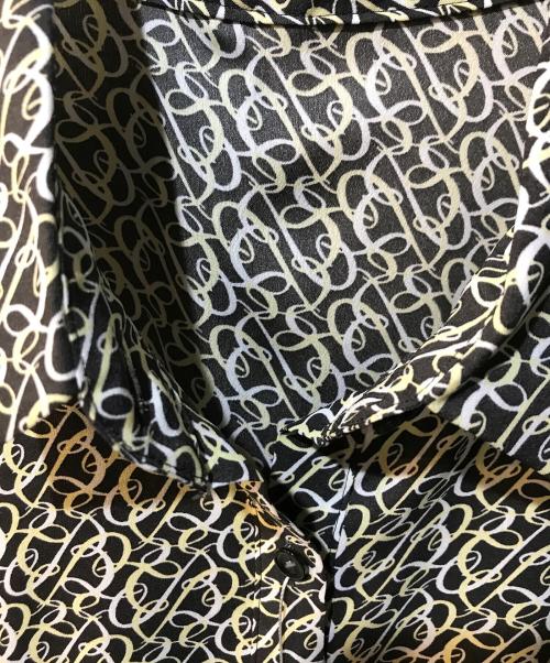 BALLSEY（ボールジィ）BALLSEY (ボールジィ) BBカリグラフィプリント ボウタイワンピース ブラック サイズ:36 未使用品の古着・服飾アイテム