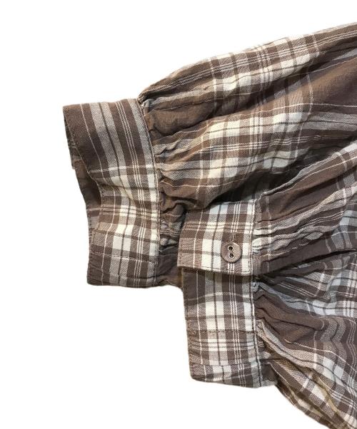 HER LIP TO（ハーリップトゥ）HER LIP TO (ハーリップトゥ) Bergamo Plaid Tiered Long Dress ブラウン サイズ:Mの古着・服飾アイテム