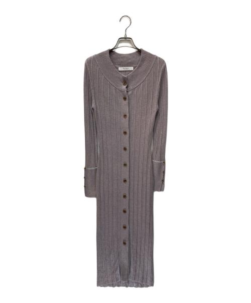 HER LIP TO（ハーリップトゥ）HER LIP TO (ハーリップトゥ) ニットワンピース パープル サイズ:Mの古着・服飾アイテム