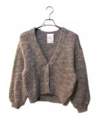 HER LIP TOハーリップトゥ）の古着「ニットカーディガン」｜パープル
