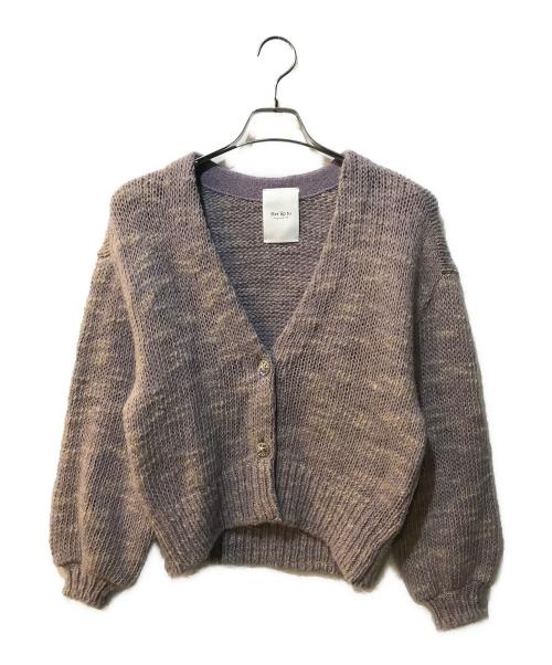 HER LIP TO（ハーリップトゥ）HER LIP TO (ハーリップトゥ) ニットカーディガン パープル サイズ:Freeの古着・服飾アイテム