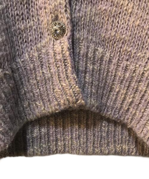 HER LIP TO（ハーリップトゥ）HER LIP TO (ハーリップトゥ) ニットカーディガン パープル サイズ:Freeの古着・服飾アイテム