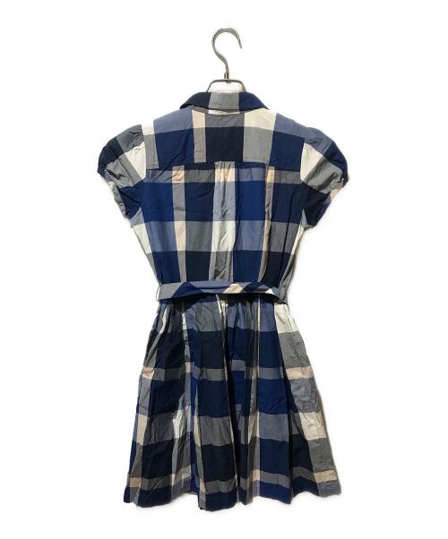 BLUE LABEL CRESTBRIDGE（ブルーレーベルクレストブリッジ）BLUE LABEL CRESTBRIDGE (ブルーレーベルクレストブリッジ) シャツワンピース ブルー サイズ:38の古着・服飾アイテム