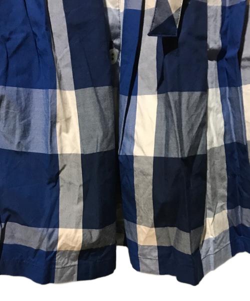 BLUE LABEL CRESTBRIDGE（ブルーレーベルクレストブリッジ）BLUE LABEL CRESTBRIDGE (ブルーレーベルクレストブリッジ) シャツワンピース ブルー サイズ:38の古着・服飾アイテム