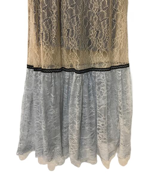 HER LIP TO（ハーリップトゥ）HER LIP TO (ハーリップトゥ) Multi colored Lace Dress ブルー サイズ:Sの古着・服飾アイテム