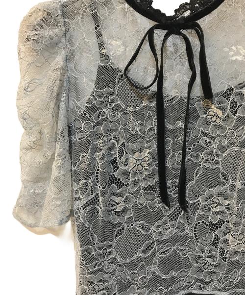 HER LIP TO（ハーリップトゥ）HER LIP TO (ハーリップトゥ) Multi colored Lace Dress ブルー サイズ:Sの古着・服飾アイテム