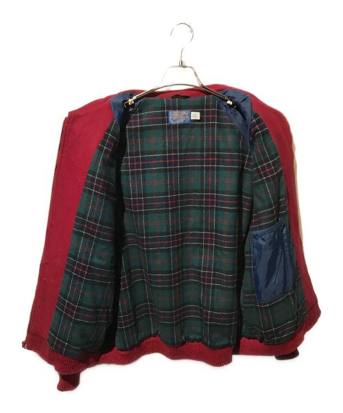 PENDLETON（ペンドルトン）PENDLETON (ペンドルトン) ジップアップウールジャケット レッド サイズ:Lの古着・服飾アイテム