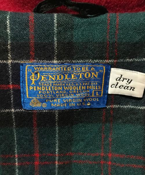 PENDLETON（ペンドルトン）PENDLETON (ペンドルトン) ジップアップウールジャケット レッド サイズ:Lの古着・服飾アイテム