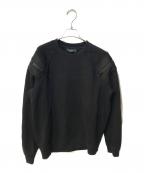GIVENCHYジバンシィ）の古着「ショルダージップスウェット」｜ブラック