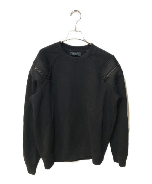 GIVENCHY（ジバンシィ）GIVENCHY (ジバンシィ) ショルダージップスウェット ブラック サイズ:Mの古着・服飾アイテム