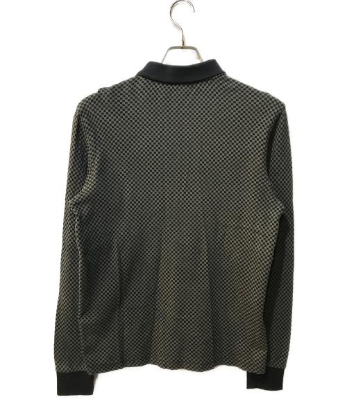 FRED PERRY（フレッドペリー）FRED PERRY (フレッドペリー) マイクロ チェッカーボード ポロシャツ グレー サイズ:Mの古着・服飾アイテム