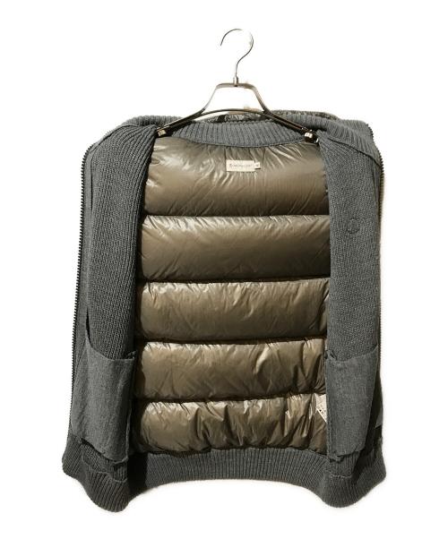 MONCLER（モンクレール）MONCLER (モンクレール) ニット切り替えダウンベスト グレー サイズ:Mの古着・服飾アイテム