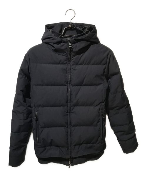 AKM（エーケーエム）AKM (エーケーエム) スタンドネックレイヤードダウンジャケット ネイビー サイズ:Mの古着・服飾アイテム