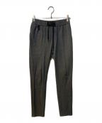 SOLIDOソリド）の古着「度詰め鹿の子 ウェストリブ ジャージパンツ」｜グレー