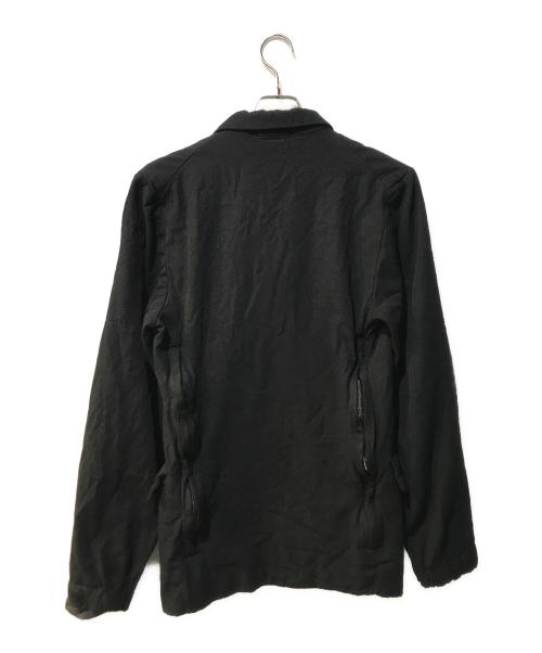 COMME des GARCONS HOMME PLUS（コムデギャルソンオムプリュス）COMME des GARCONS HOMME PLUS (コムデギャルソンオムプリュス) 縮絨 裏地メッシュ テーラードジャケット ブラック サイズ:Mの古着・服飾アイテム