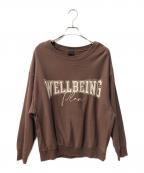 Spick and Spanスピックアンドスパン）の古着「アカデミーロゴBIGスウェット」｜ブラウン