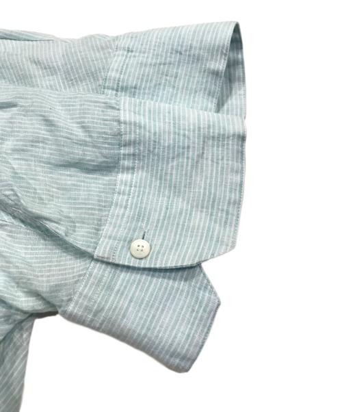 MACPHEE（マカフィー）MACPHEE (マカフィー) リネンシャイニング ハーフスリーブシャツ ブルー サイズ:36の古着・服飾アイテム