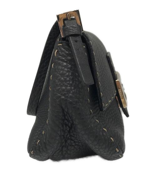 FENDI（フェンディ）FENDI (フェンディ) レザーミニマンマバケット ブラック サイズ:Freeの古着・服飾アイテム