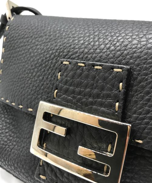 FENDI（フェンディ）FENDI (フェンディ) レザーミニマンマバケット ブラック サイズ:Freeの古着・服飾アイテム
