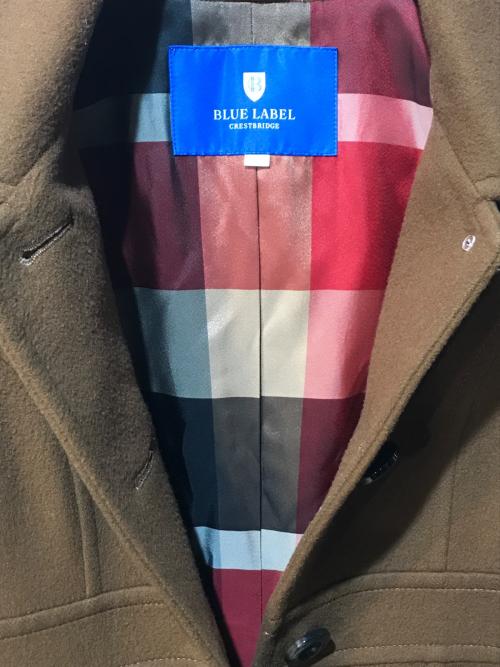 BLUE LABEL CRESTBRIDGE（ブルーレーベルクレストブリッジ）BLUE LABEL CRESTBRIDGE (ブルーレーベルクレストブリッジ) ウールコート ブラウン サイズ:Mの古着・服飾アイテム