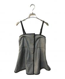 Mystrada（マイストラーダ）の古着「パイピングビスチェ」｜グレー