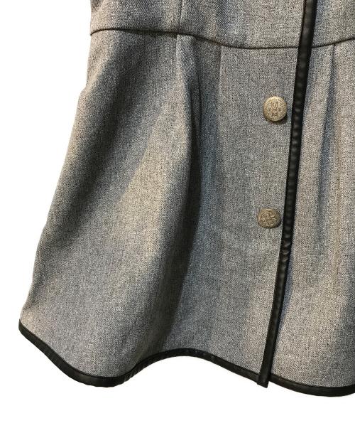 Mystrada（マイストラーダ）Mystrada (マイストラーダ) パイピングビスチェ グレー サイズ:36 未使用品の古着・服飾アイテム