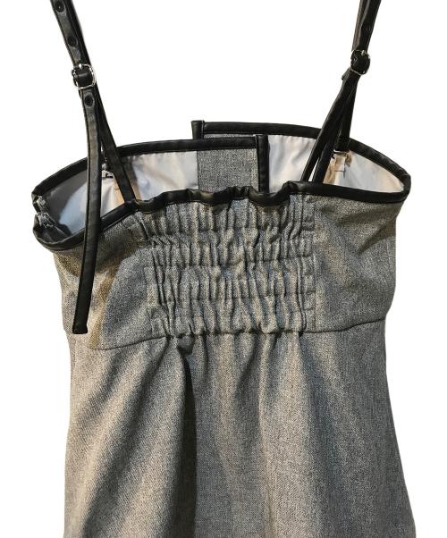 Mystrada（マイストラーダ）Mystrada (マイストラーダ) パイピングビスチェ グレー サイズ:36 未使用品の古着・服飾アイテム