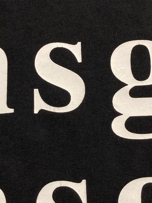 MSGM（エムエスジーエム）MSGM (エムエスジーエム) バック ロゴプリント コットン T-シャツ ブラック サイズ:Mの古着・服飾アイテム